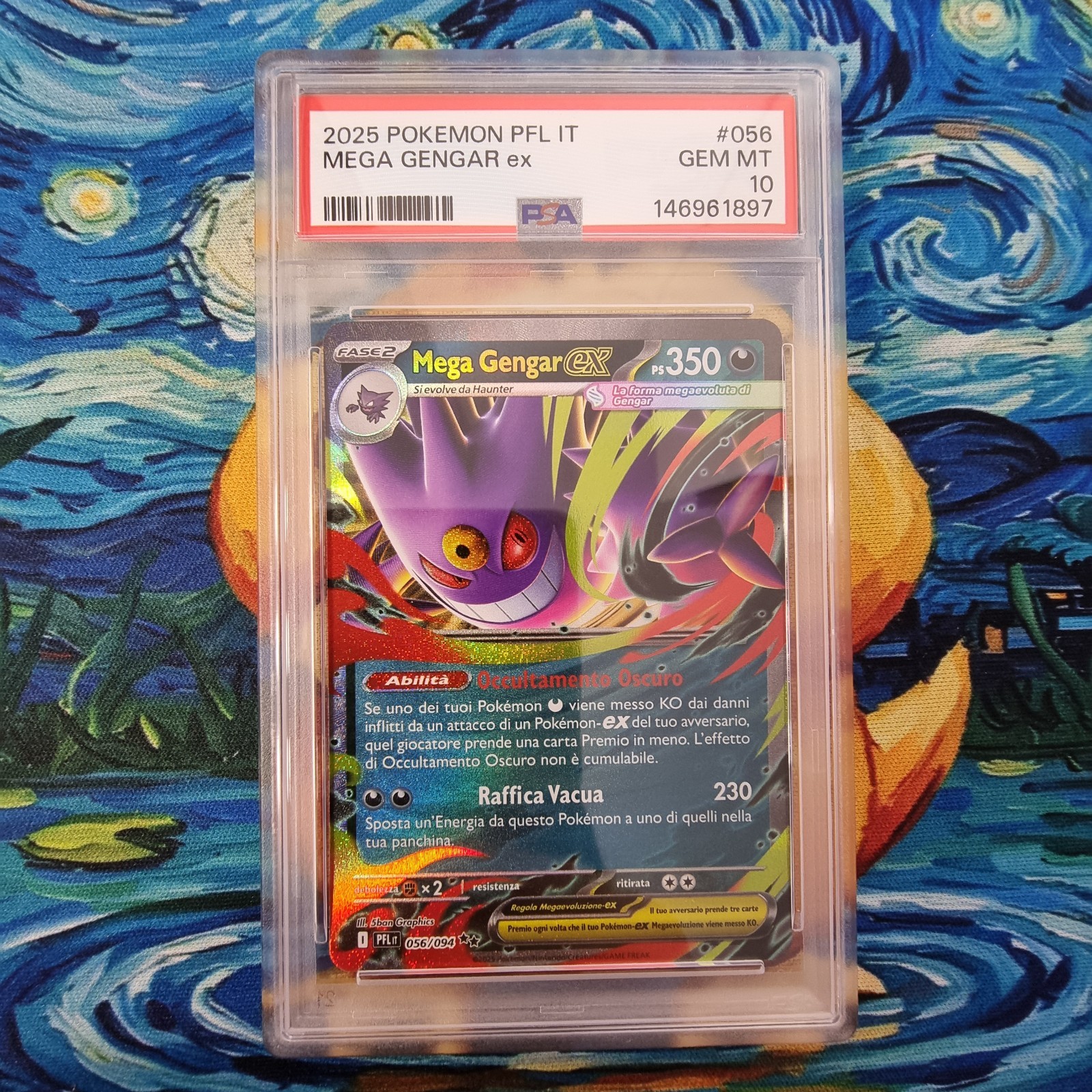 2025 Pokemon Italian Pfl It-Phantasmal Flames Mega Gengar EX 056