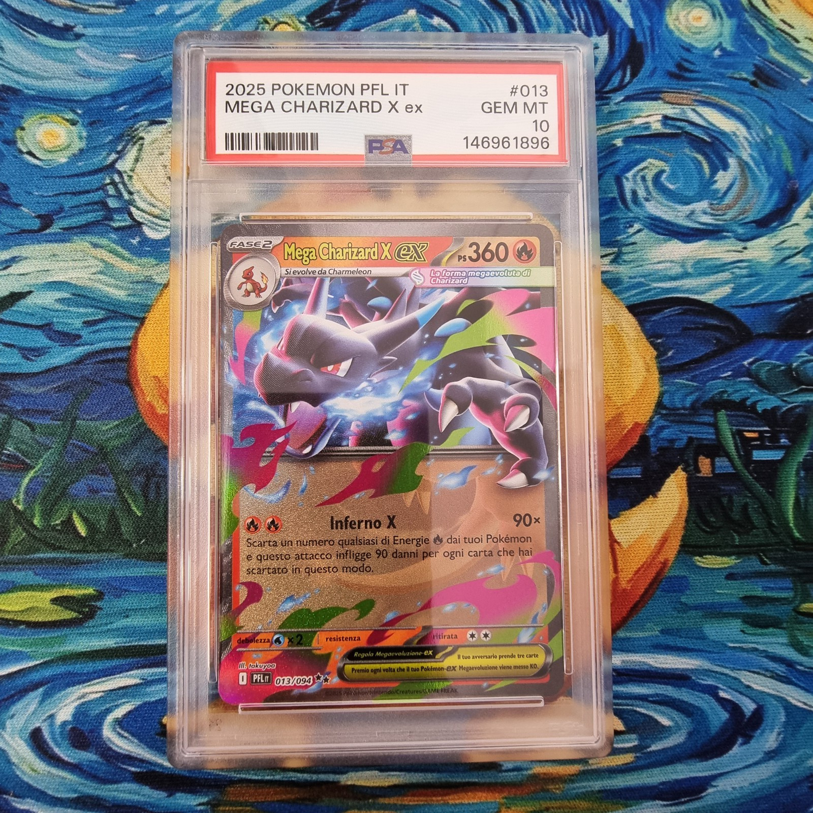 2025 Pokemon Italian Pfl It-Phantasmal Flames Mega Charizard X EX 013