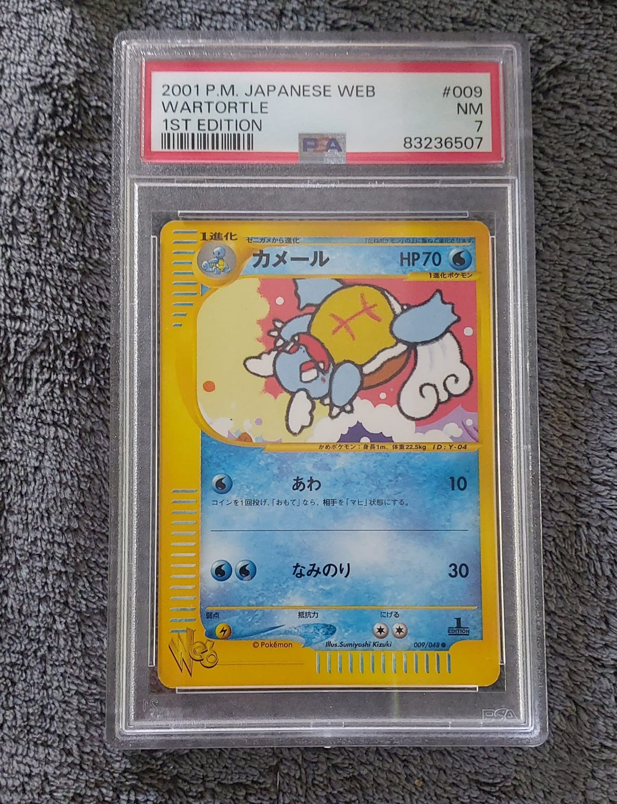 2001 Pokemon Japanese Web Wartortle 1st Edition 009