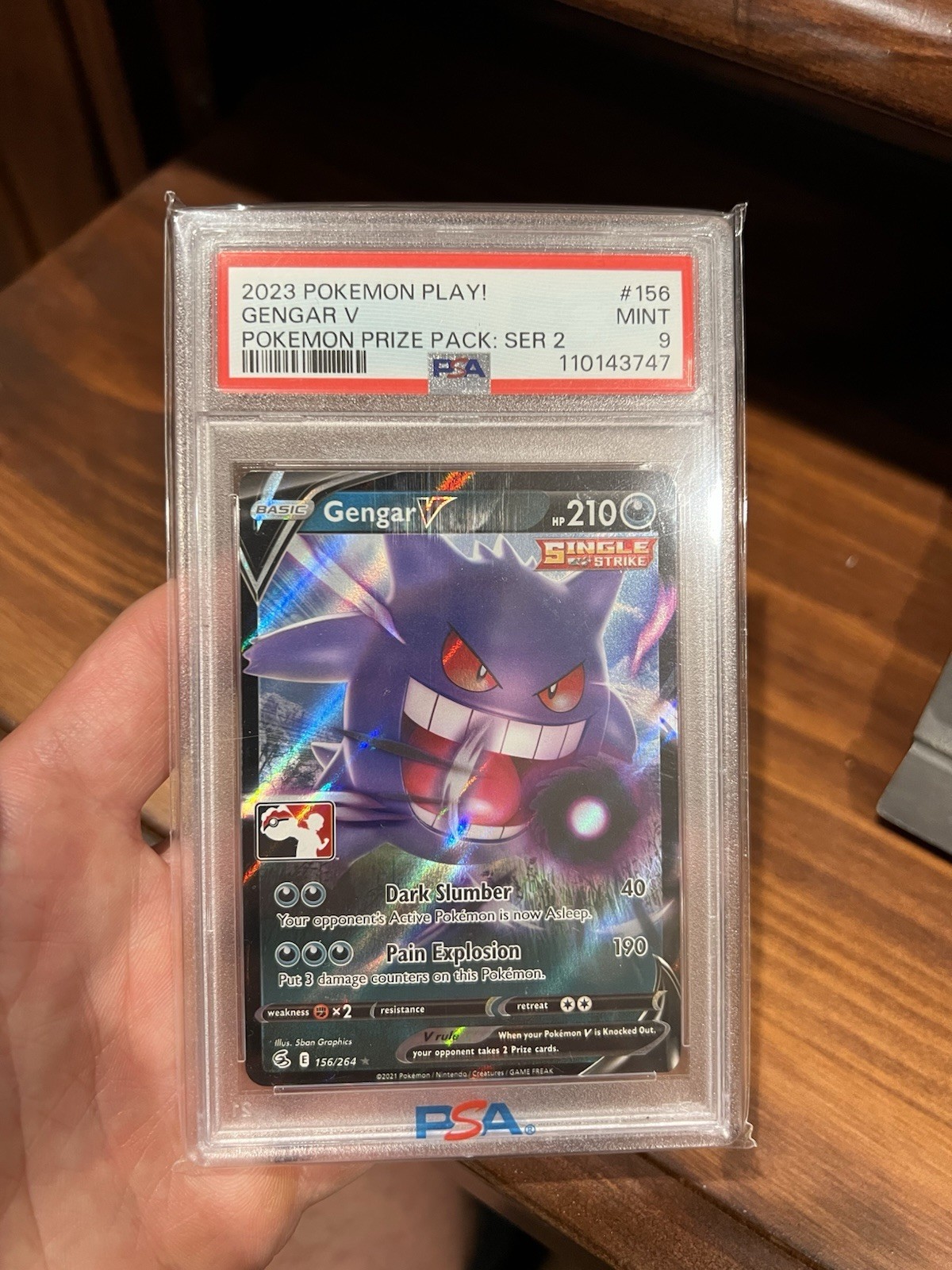 2023 Pokemon Play! Pokemon Prize Pack: Series 2 Gengar V 156