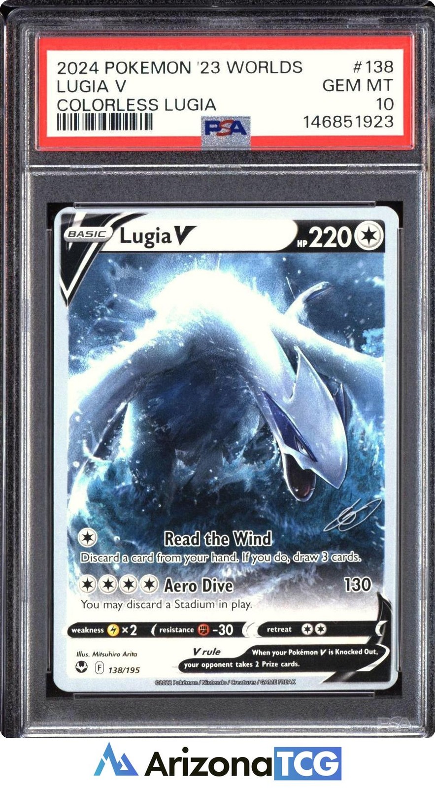 2024 Pokemon 2023 World Championship Deck: Colorless Lugia Lugia V 138