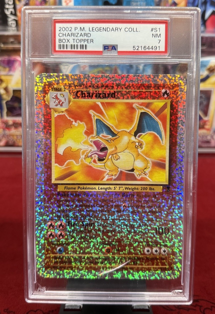 2002 Pokemon Legendary Collection Box Topper Charizard S1