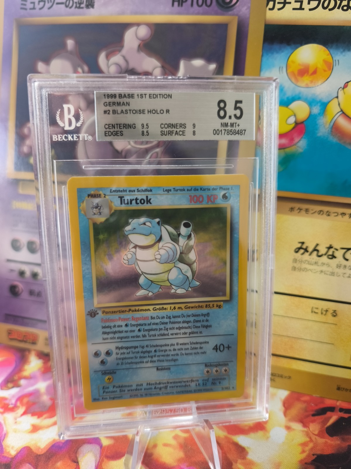 1999 Pokemon Base 1st Edition German Blastoise HOLO R 2