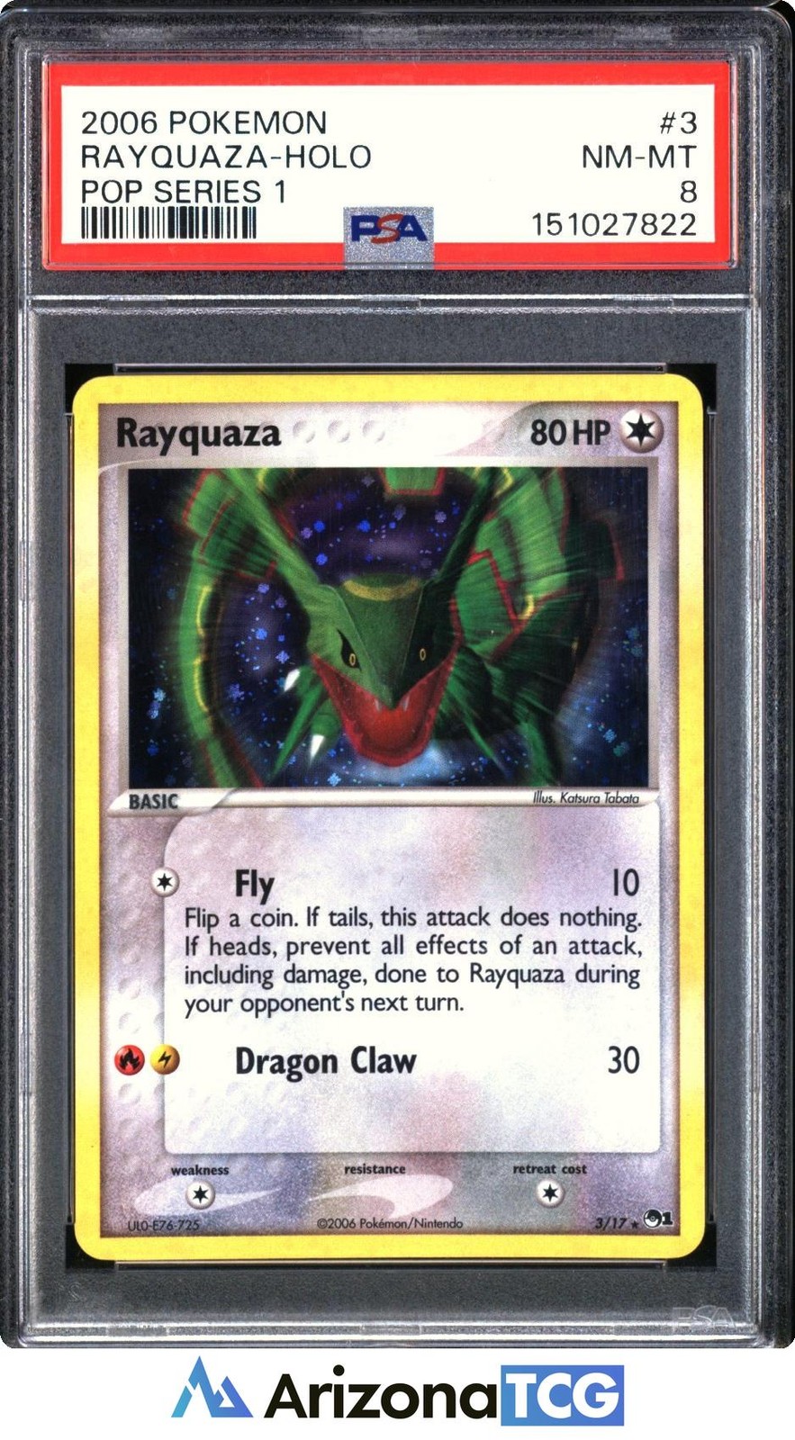 2006 Pokemon Pop Series 1 Rayquaza-Holo 3