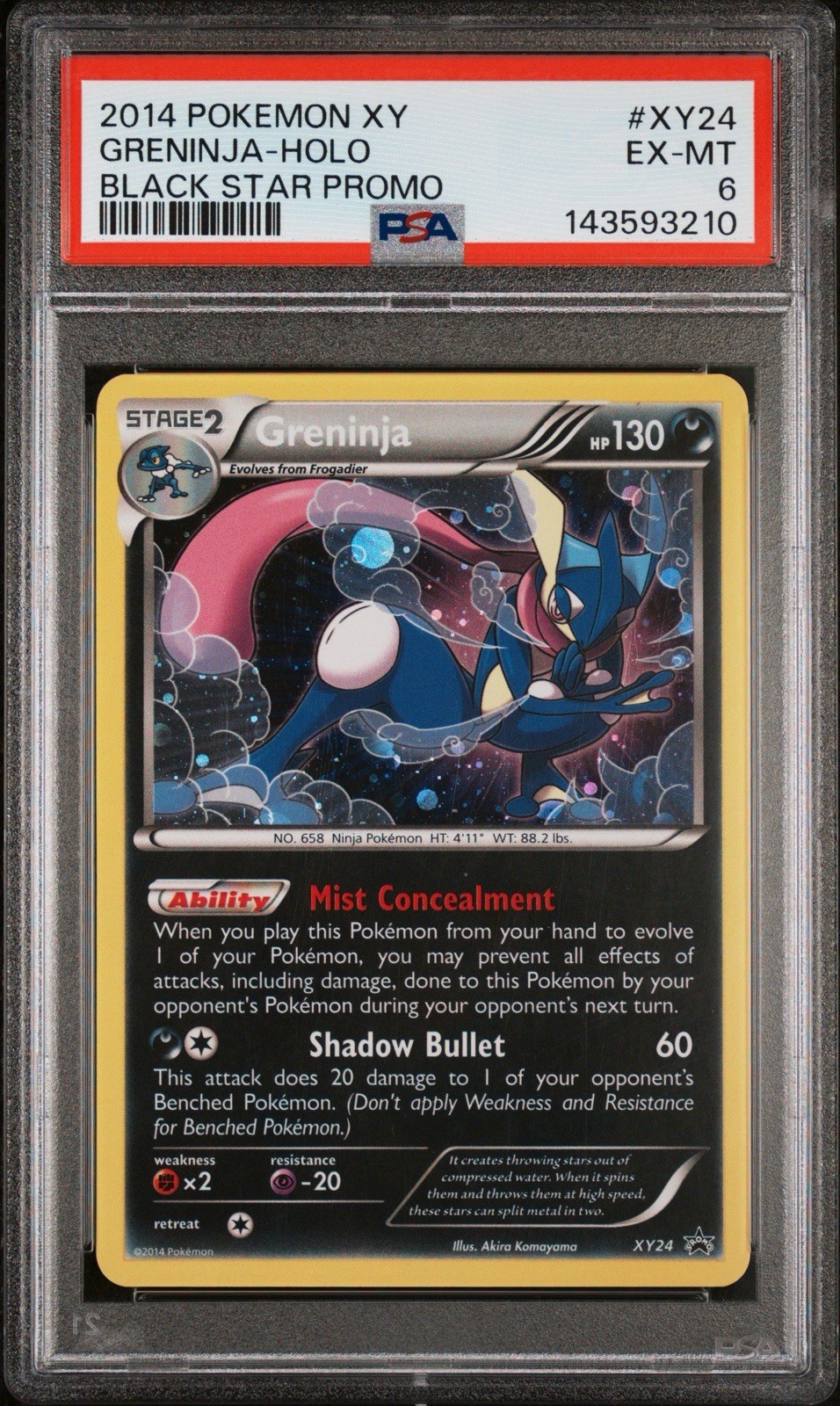 2014 Pokemon XY Black Star Promo Greninja-Holo XY24