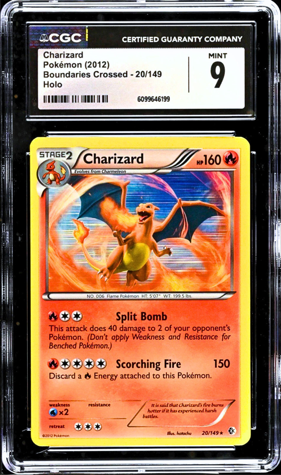 2012 Boundaries Crossed - English Charizard Rare Holo 20/149