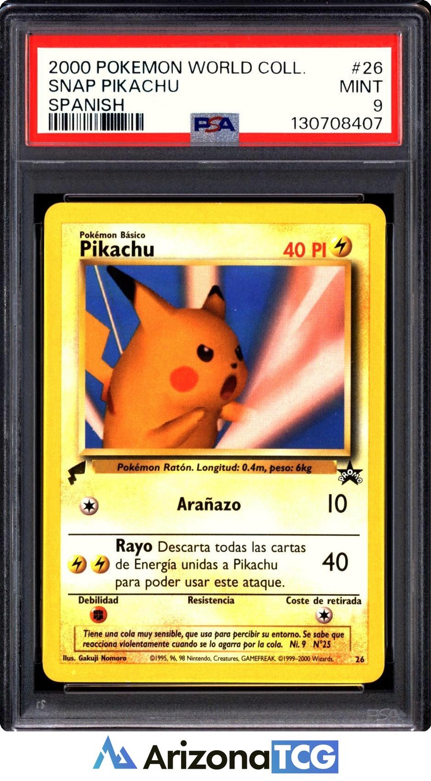 2000 Pokemon Pikachu World Collection Snap Pikachu Spanish 26