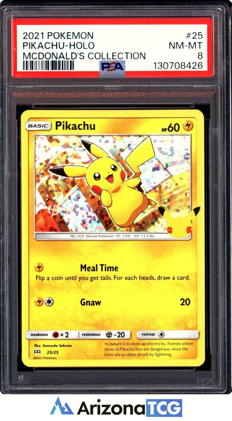 2021 Pokemon Mcdonald's Collection Pikachu-Holo 25