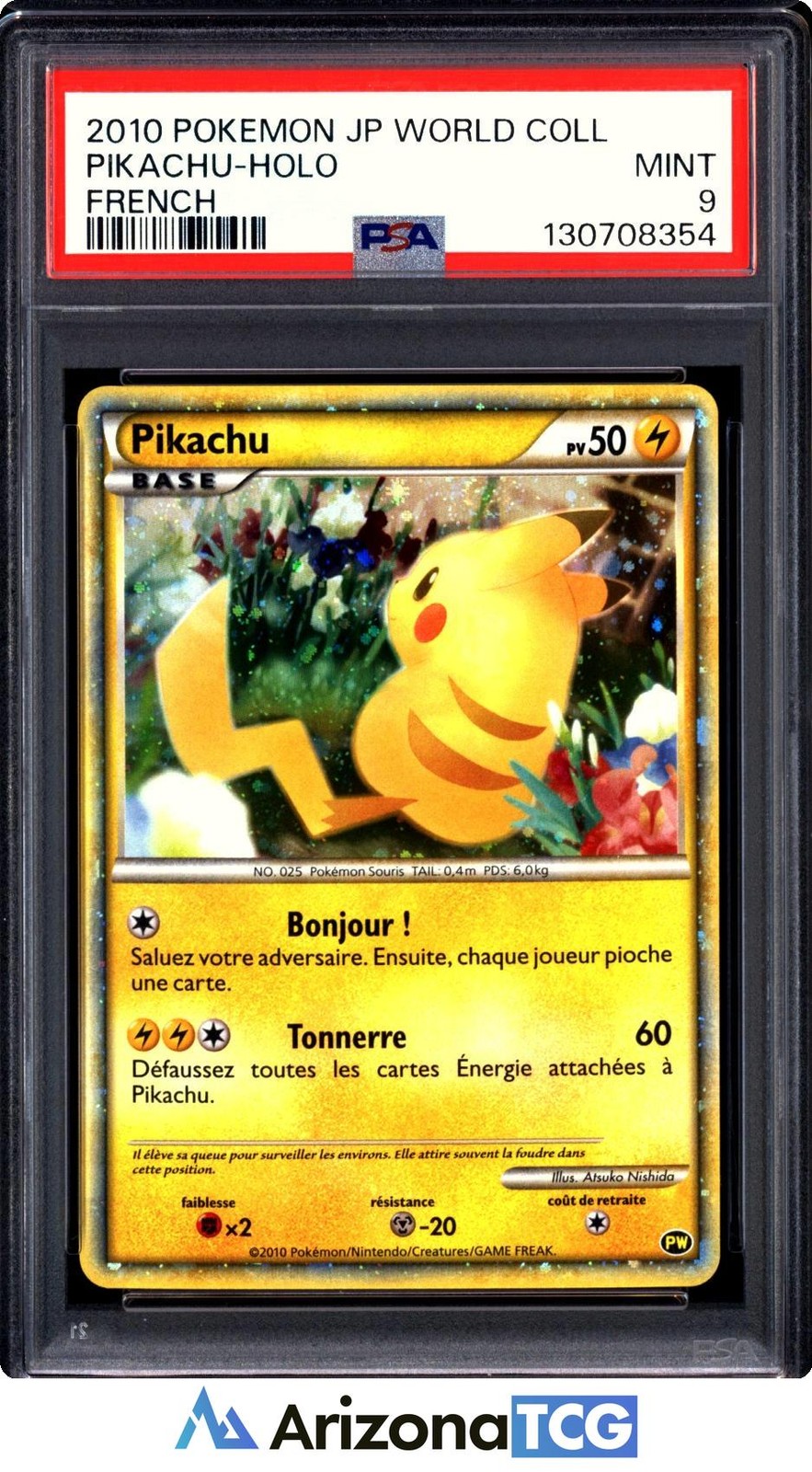 2010 Pokemon Japanese World Collection Pikachu-Holo French