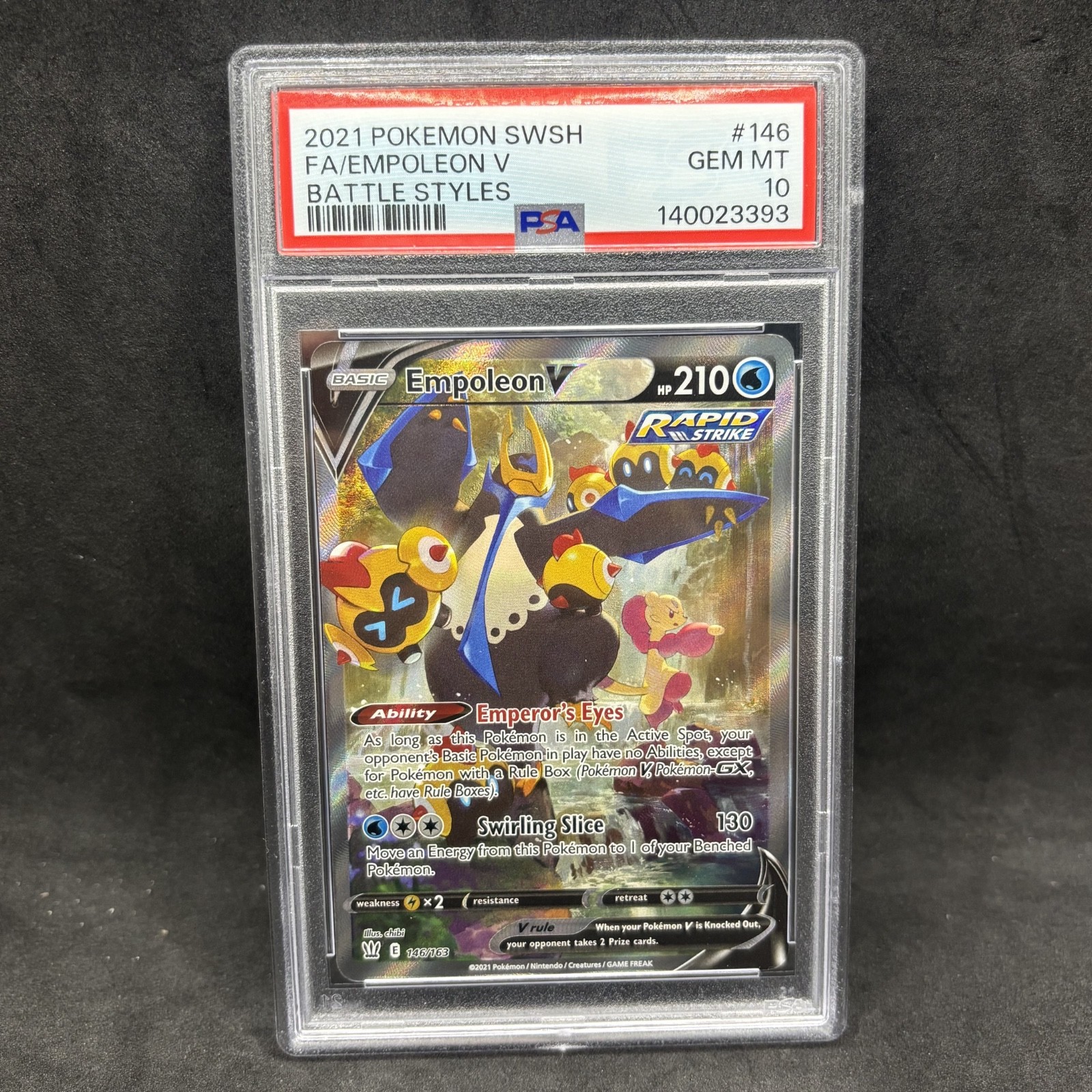 2021 Pokemon Sword & Shield Battle Styles Full Art/Empoleon V 146