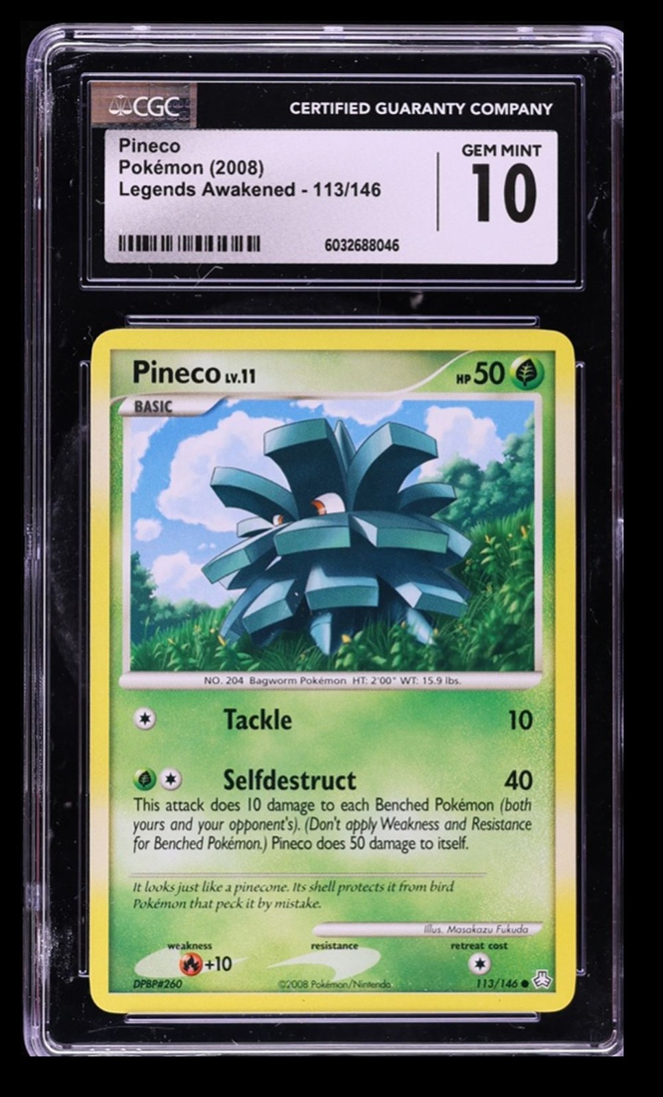 2008 Legends Awakened - English Pineco Common 113/146