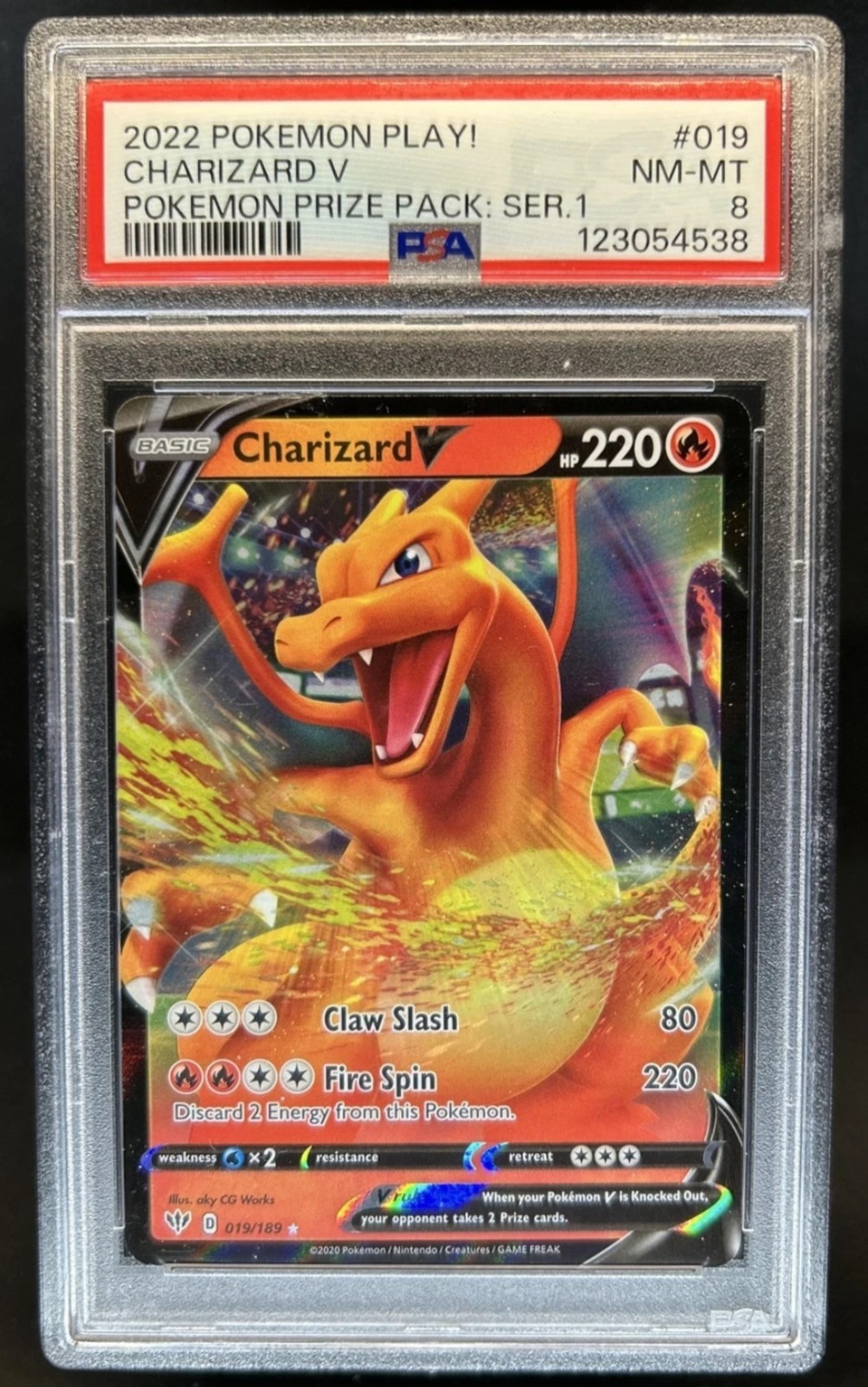 2022 Pokemon Play! Pokemon Prize Pack: Series 1 Charizard V 019