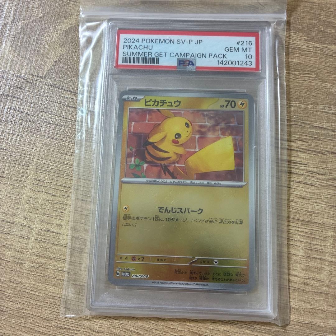 2024 Pokemon Japanese SV-P Promo Pikachu Summer of Pokeca Is Here! Promo Card Get Campaign Pack 216