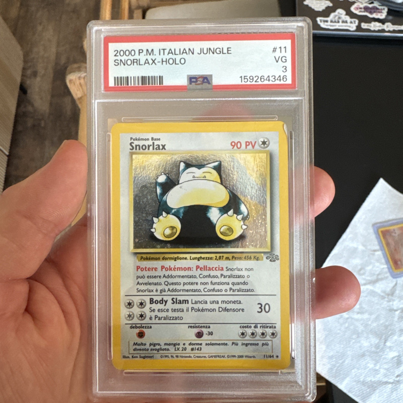 2000 Pokemon Italian Jungle Snorlax-Holo 11