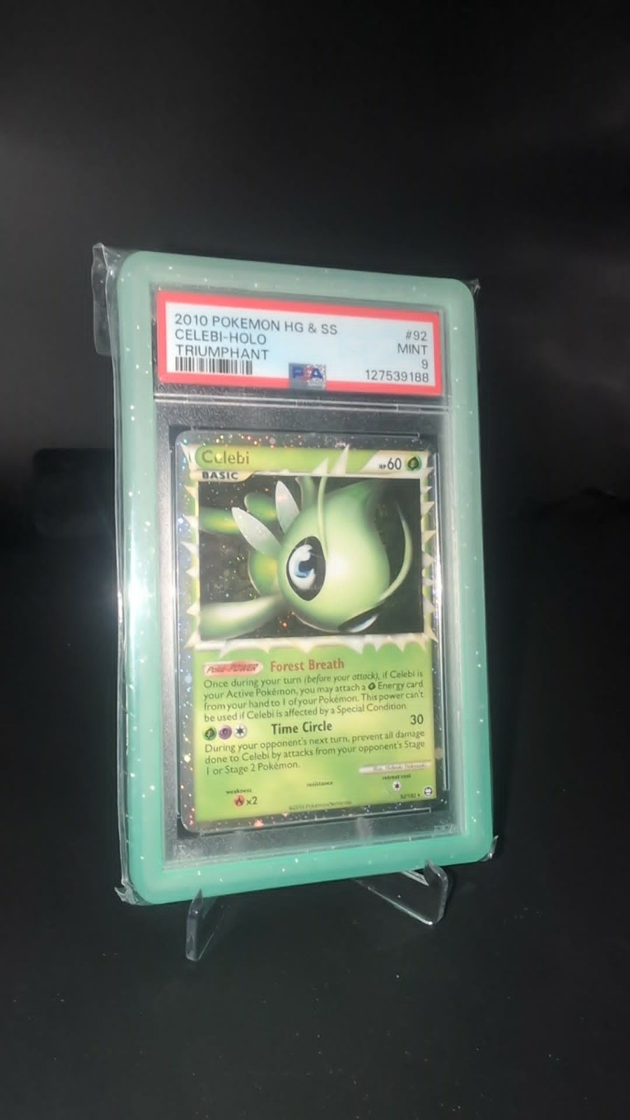 2010 Pokemon Heartgold & Soulsilver Triumphant Celebi-Holo 92