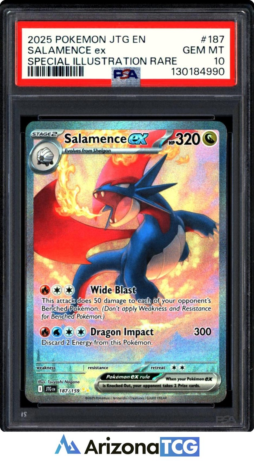 2025 Pokemon Jtg EN-Journey Together Salamence EX Special Illustration Rare 187
