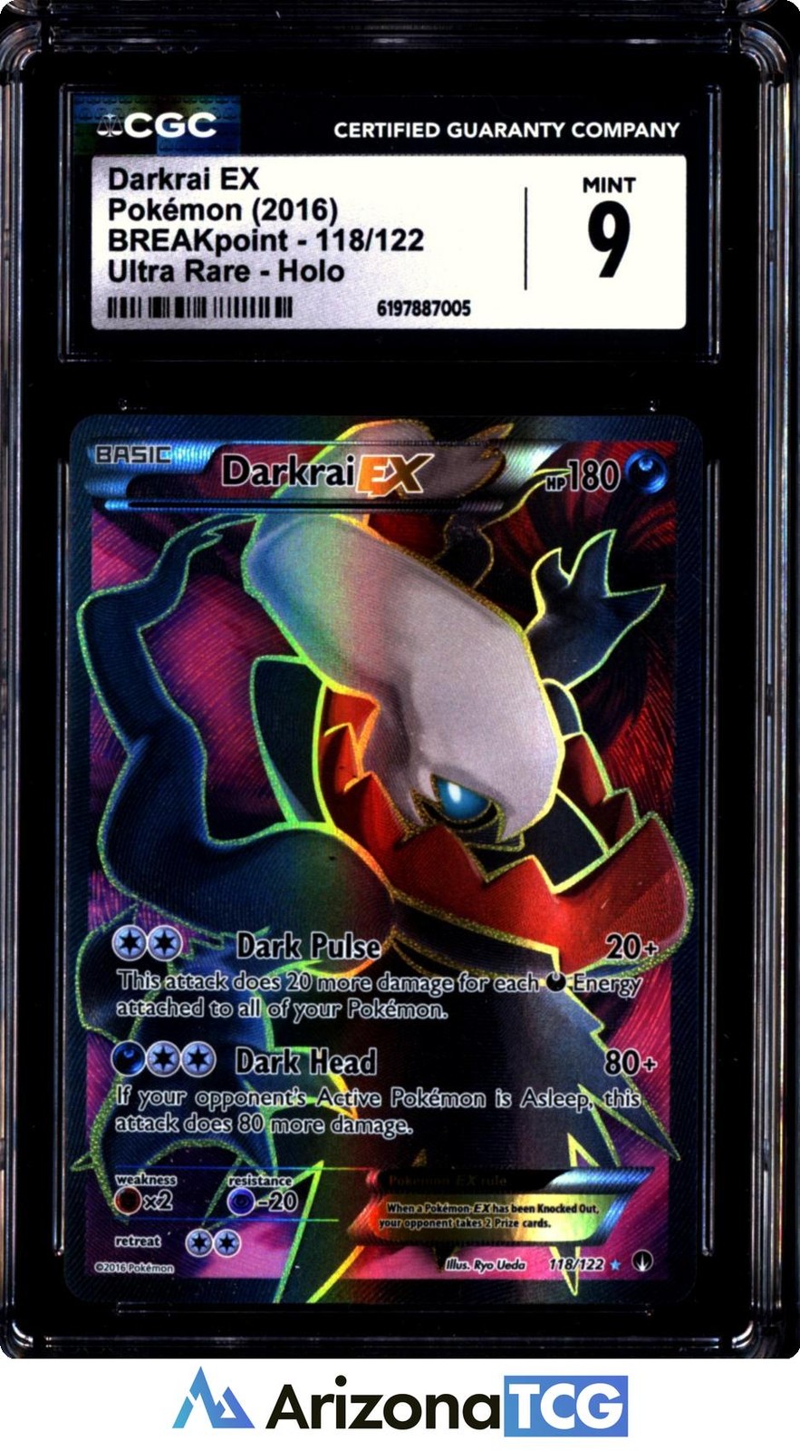 2016 BREAKpoint - English Darkrai EX Ultra Rare Ultra Rare Holo 118/122