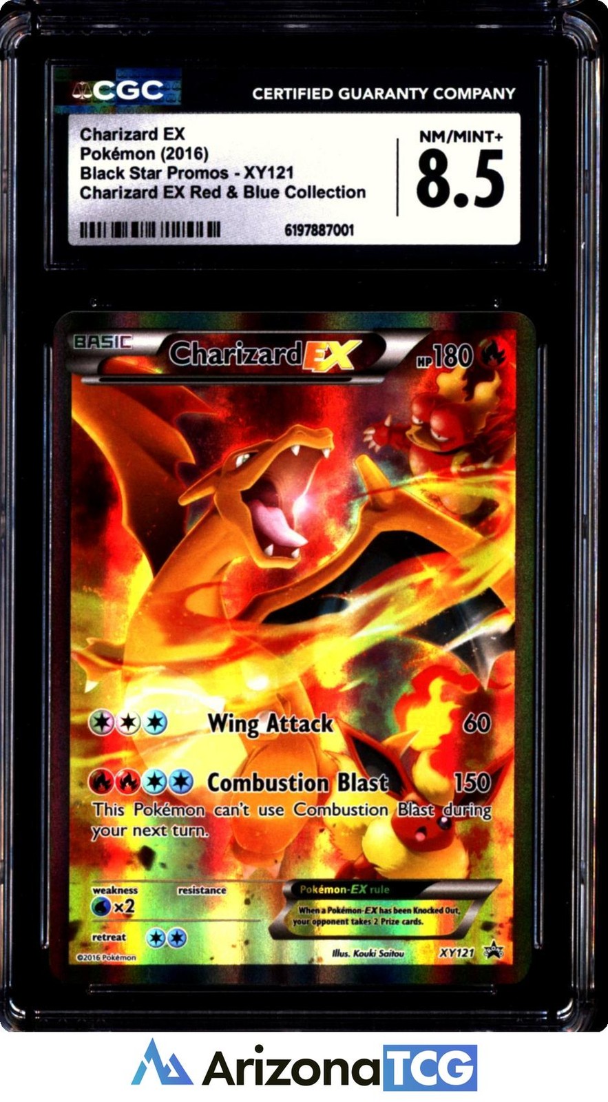 2016 Black Star Promos - XY - English Charizard EX Charizard EX Red &amp; Blue Collection (Holo) XY121