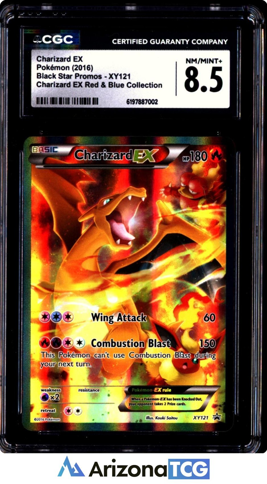 2016 Black Star Promos - XY - English Charizard EX Charizard EX Red &amp; Blue Collection (Holo) XY121