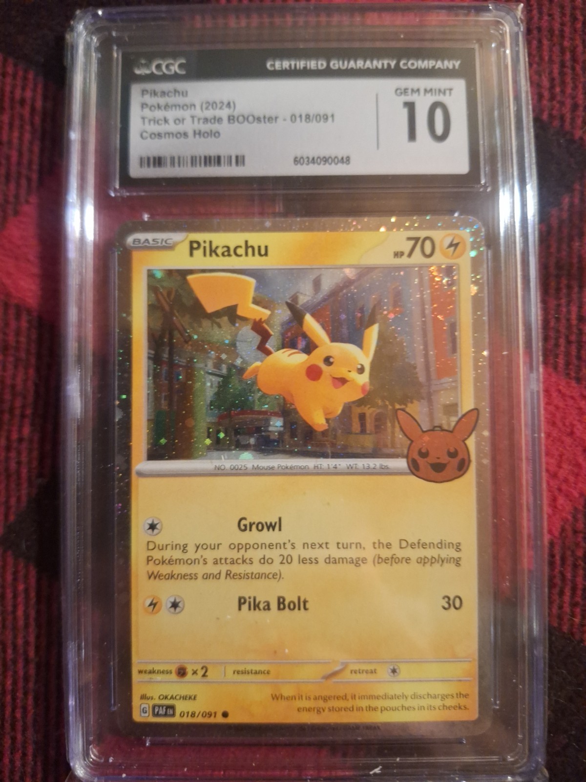 2024 Trick or Trade BOOster (2024) - English Pikachu Holo 018/091