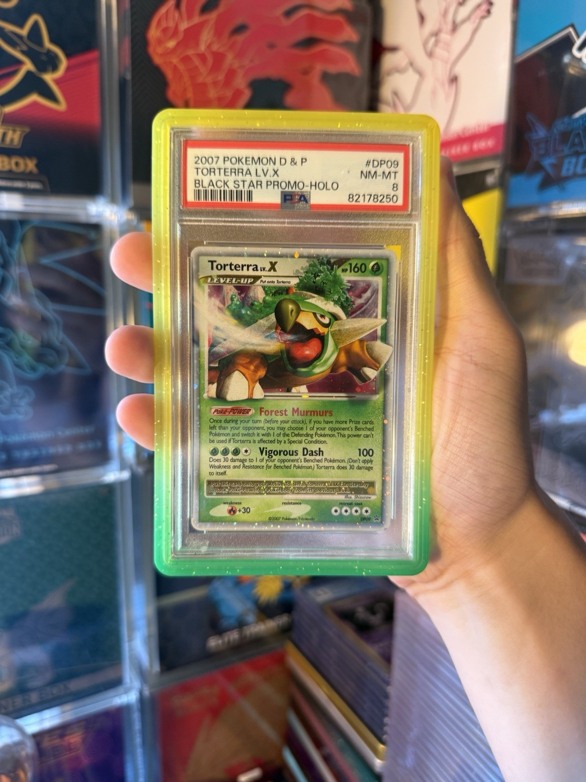 2007 Pokemon Diamond & Pearl Black Star Promo Torterra LV.X Holo DP09