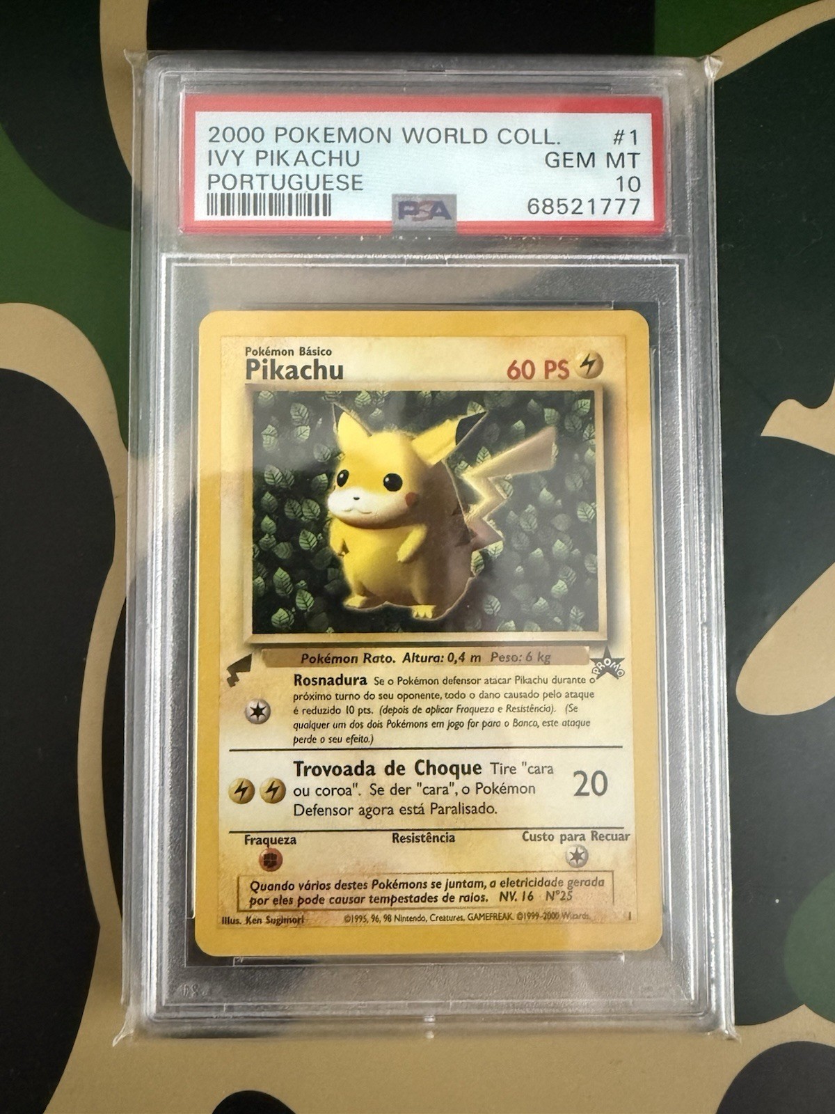 2000 Pokemon Pikachu World Collection Ivy Pikachu Portuguese 1