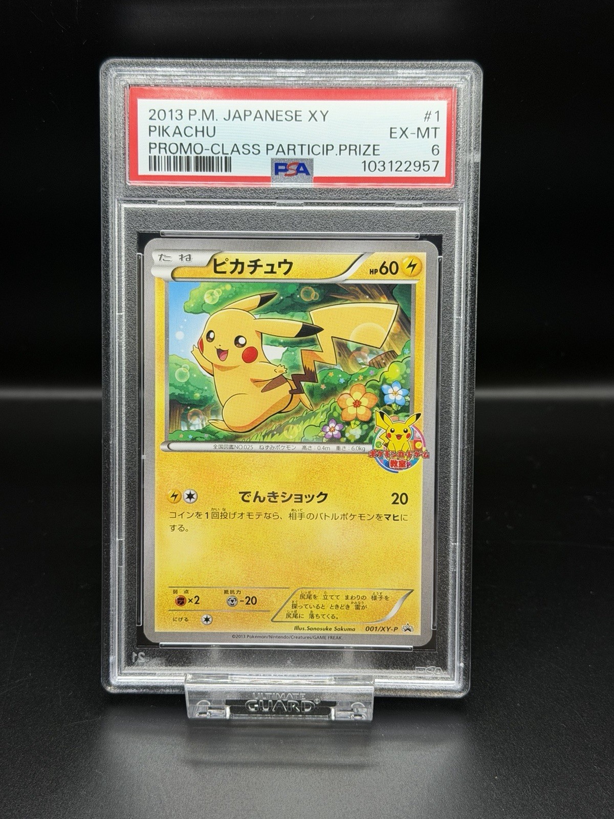 2013 Pokemon Japanese XY Promo Pikachu Classroom Participation Prize 1