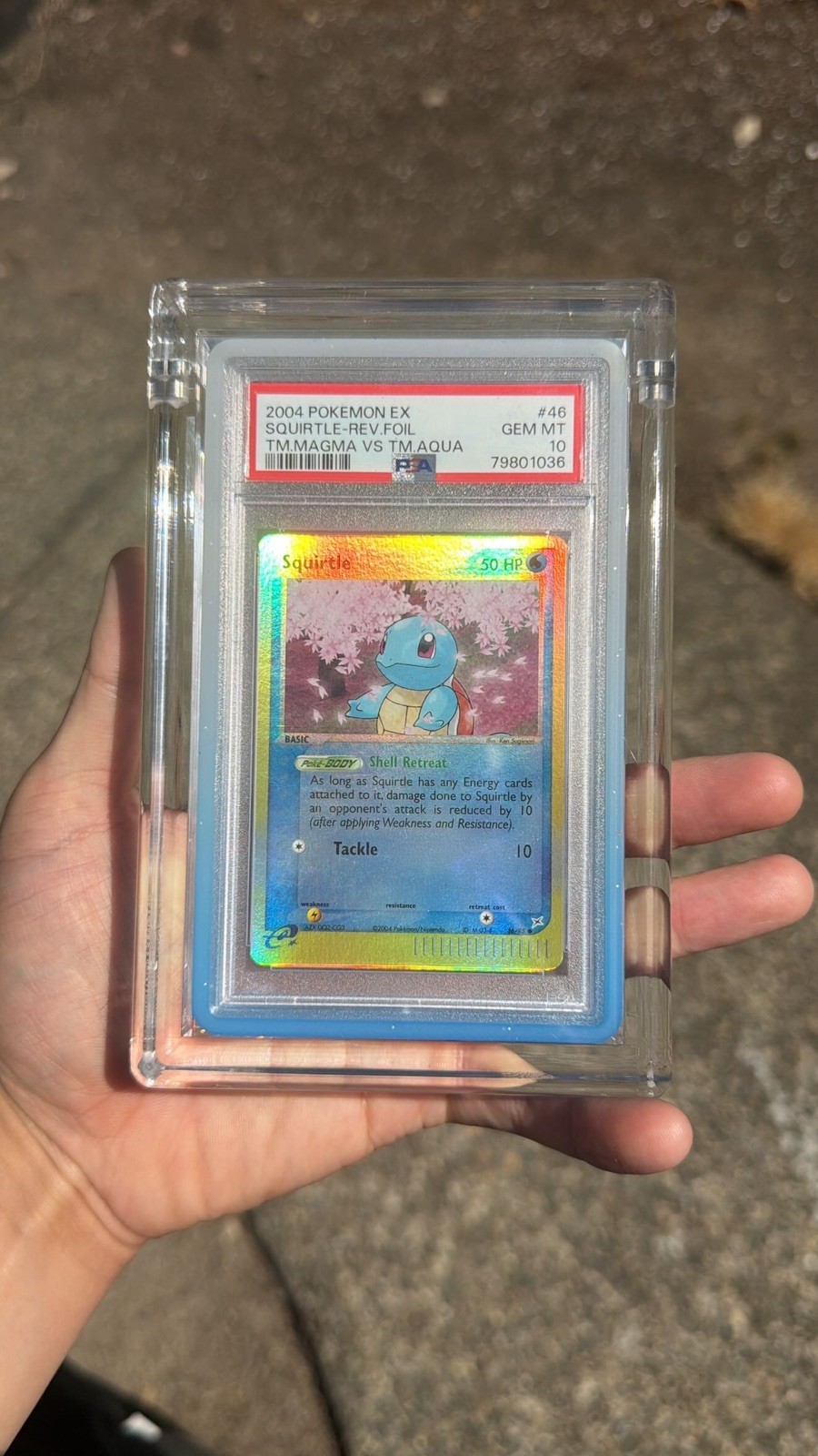 2004 Pokemon EX Team Magma VS Team Aqua Squirtle-Reverse Foil 46
