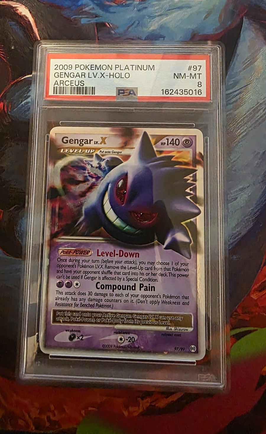 2009 Pokemon Platinum Arceus Gengar LV.X-Holo 97