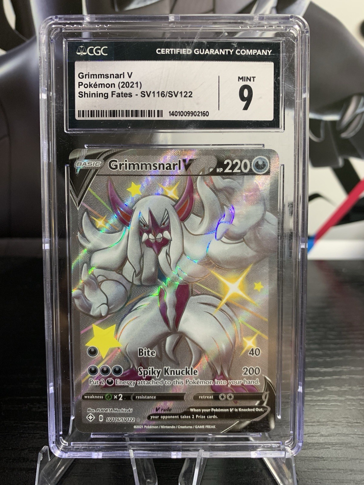 2021 Shining Fates - English Grimmsnarl V Shiny Vault Holo SV116/SV122