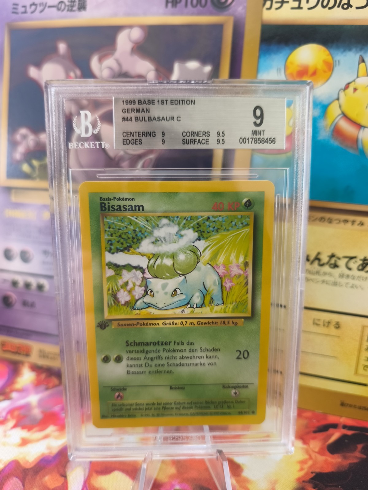 1999 Pokemon Base 1st Edition German Bulbasaur C 44