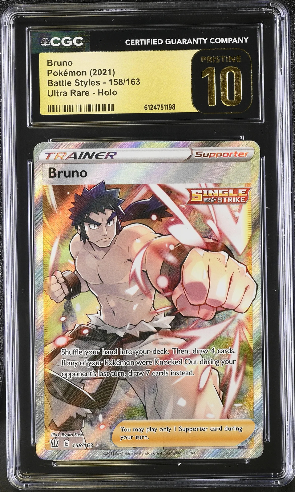 2021 Battle Styles - English Bruno Ultra Rare Holo 158/163