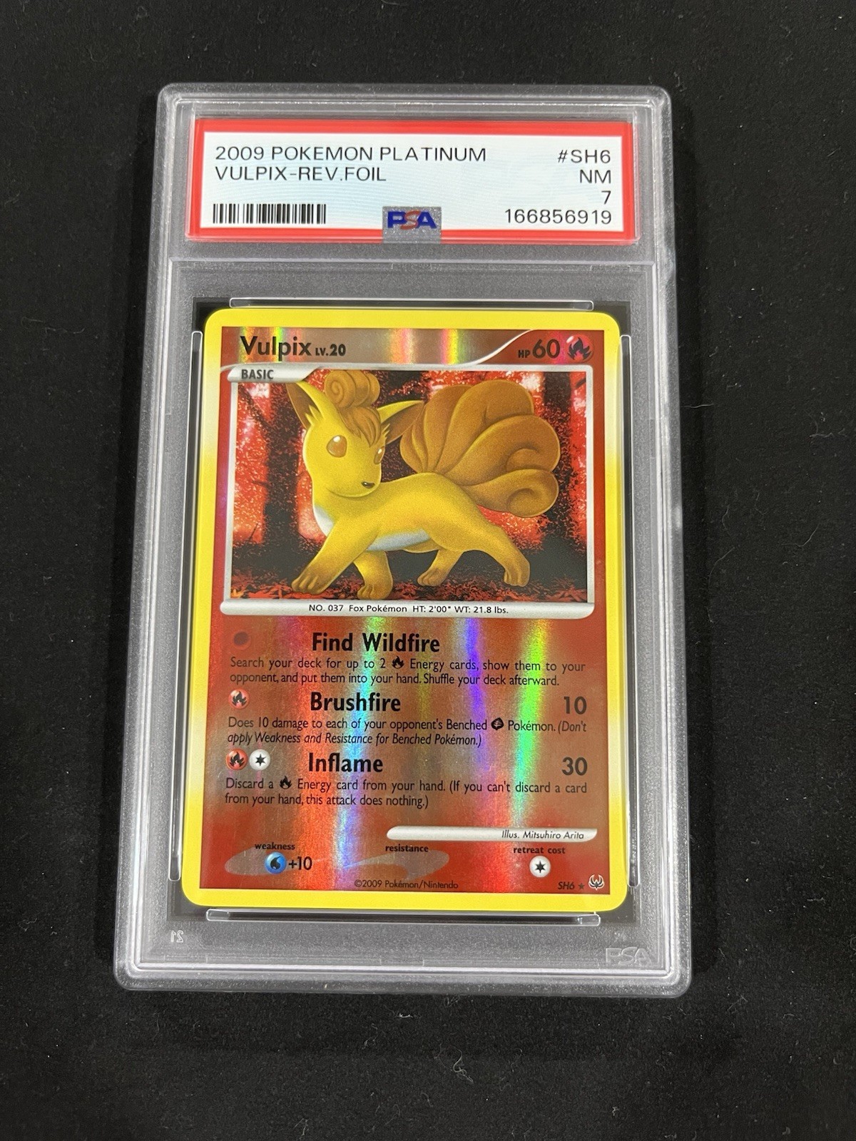 2009 Pokemon Platinum Vulpix-Reverse Foil SH6