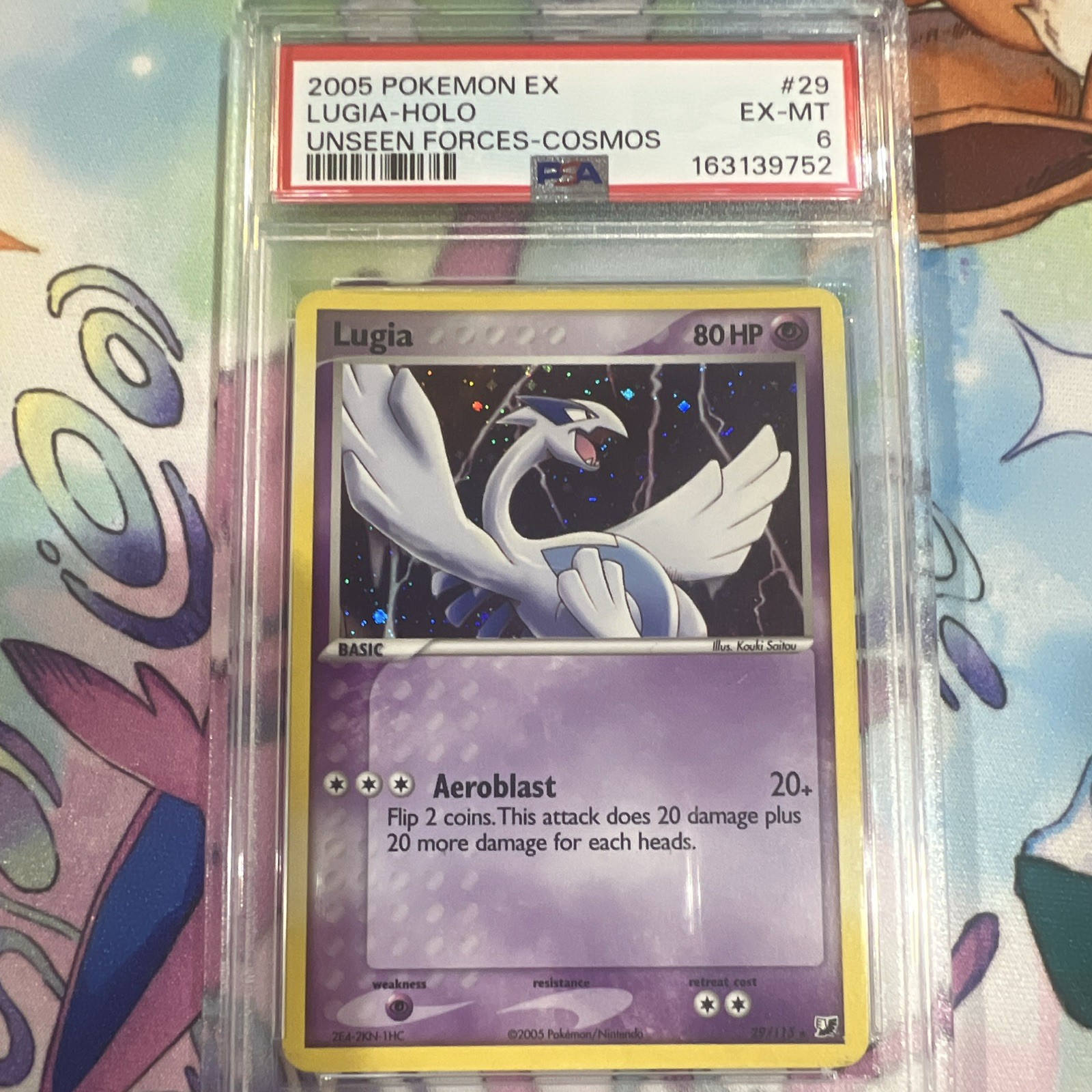 2005 Pokemon EX Unseen Forces Lugia-Holo Cosmos 29