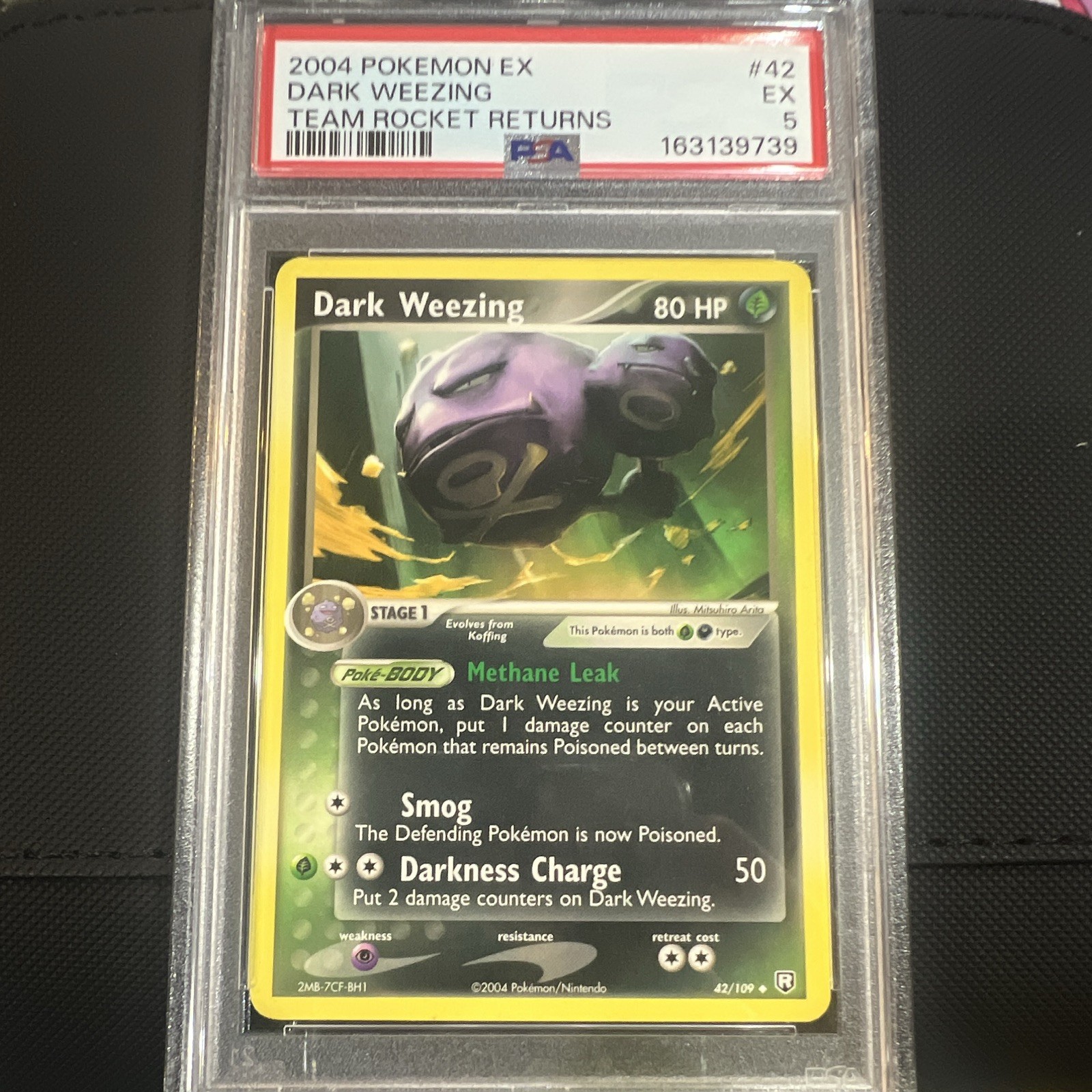 2004 Pokemon EX Team Rocket Returns Dark Weezing 42
