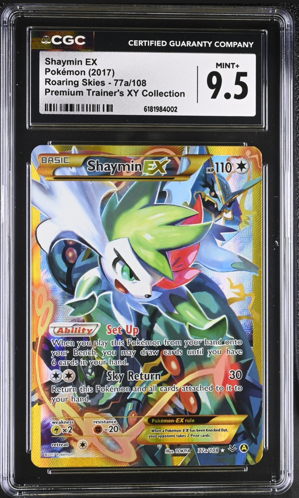 2017 Roaring Skies - English Shaymin EX Premium Trainer's XY Collection (Holo) 77a/108