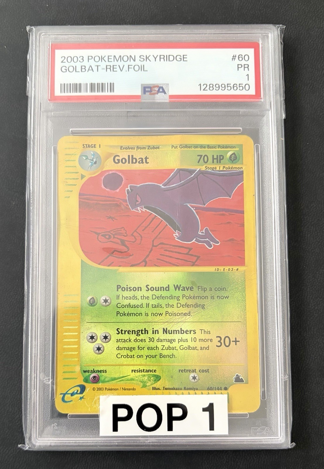 2003 Pokemon Skyridge Golbat-Reverse Foil 60