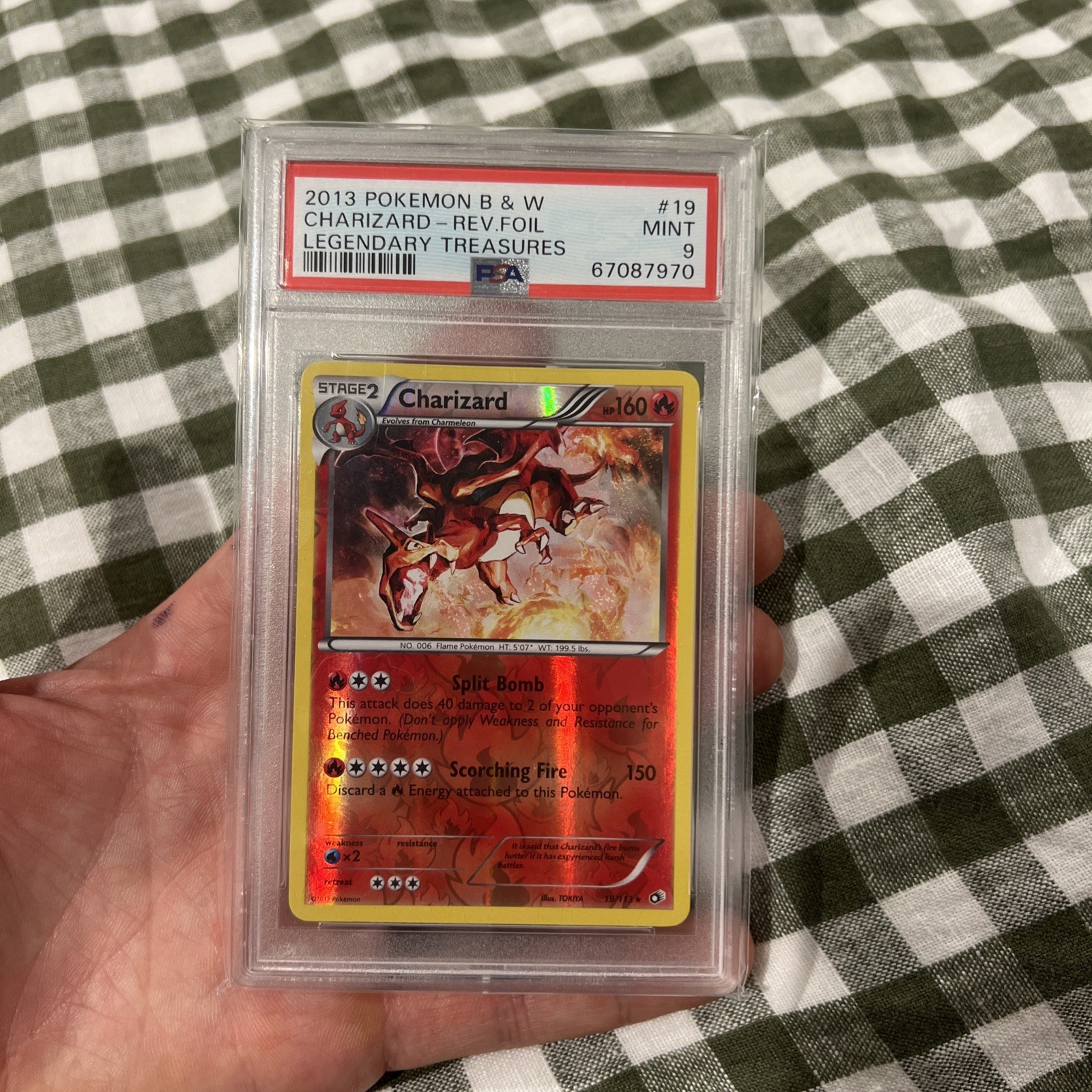 2013 Pokemon Black & White Legendary Treasures Charizard-Reverse Foil 19