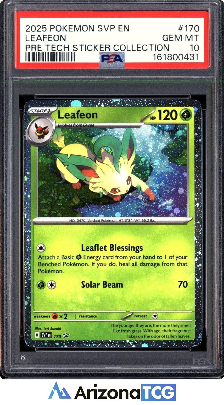 2025 Pokemon Svp EN-SV Black Star Promo Leafeon Prismatic Evolutions Tech Sticker Collection 170