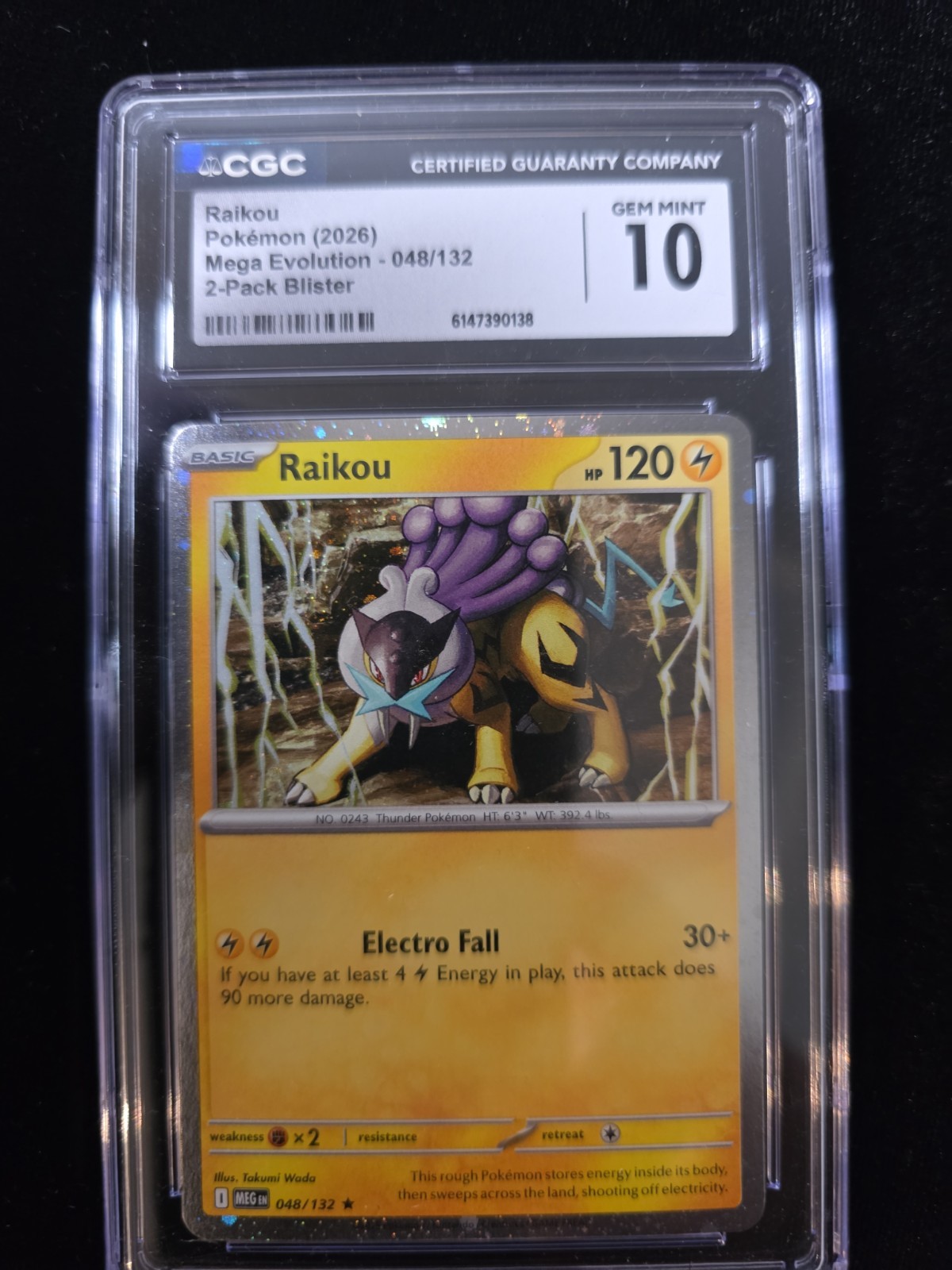 2026 Mega Evolution - MEG EN - English Raikou 2-Pack Blister (Cosmos Holo) 048/132