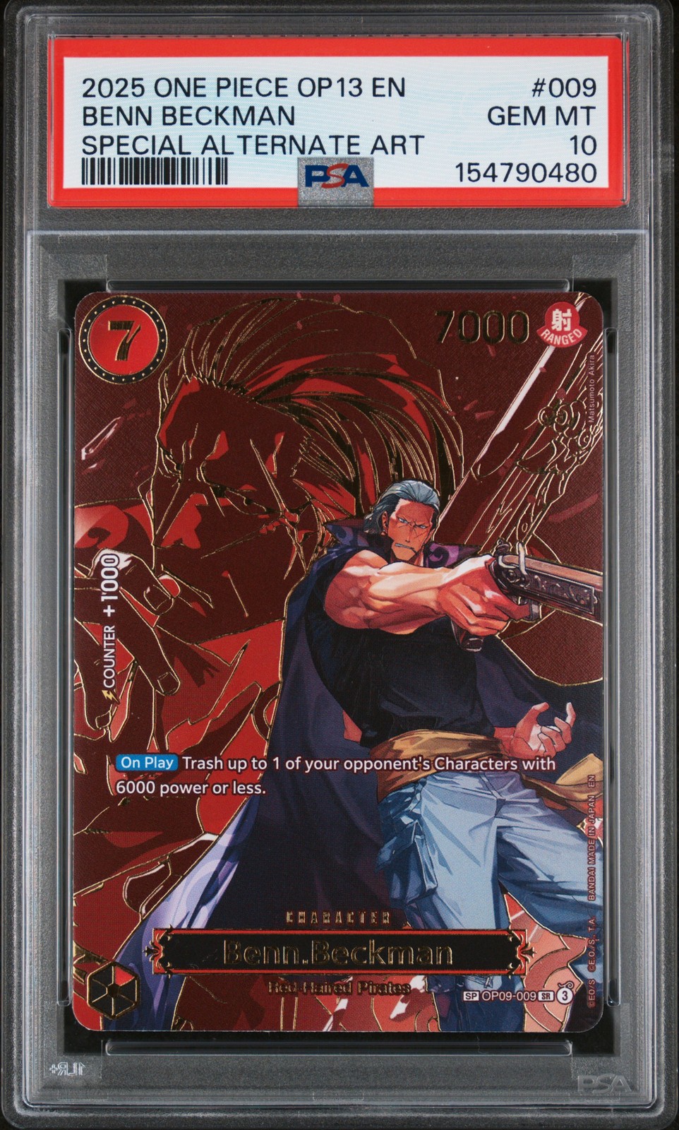 2025 One Piece OP13-Carrying on His Will Benn Beckman Special Alternate Art 009