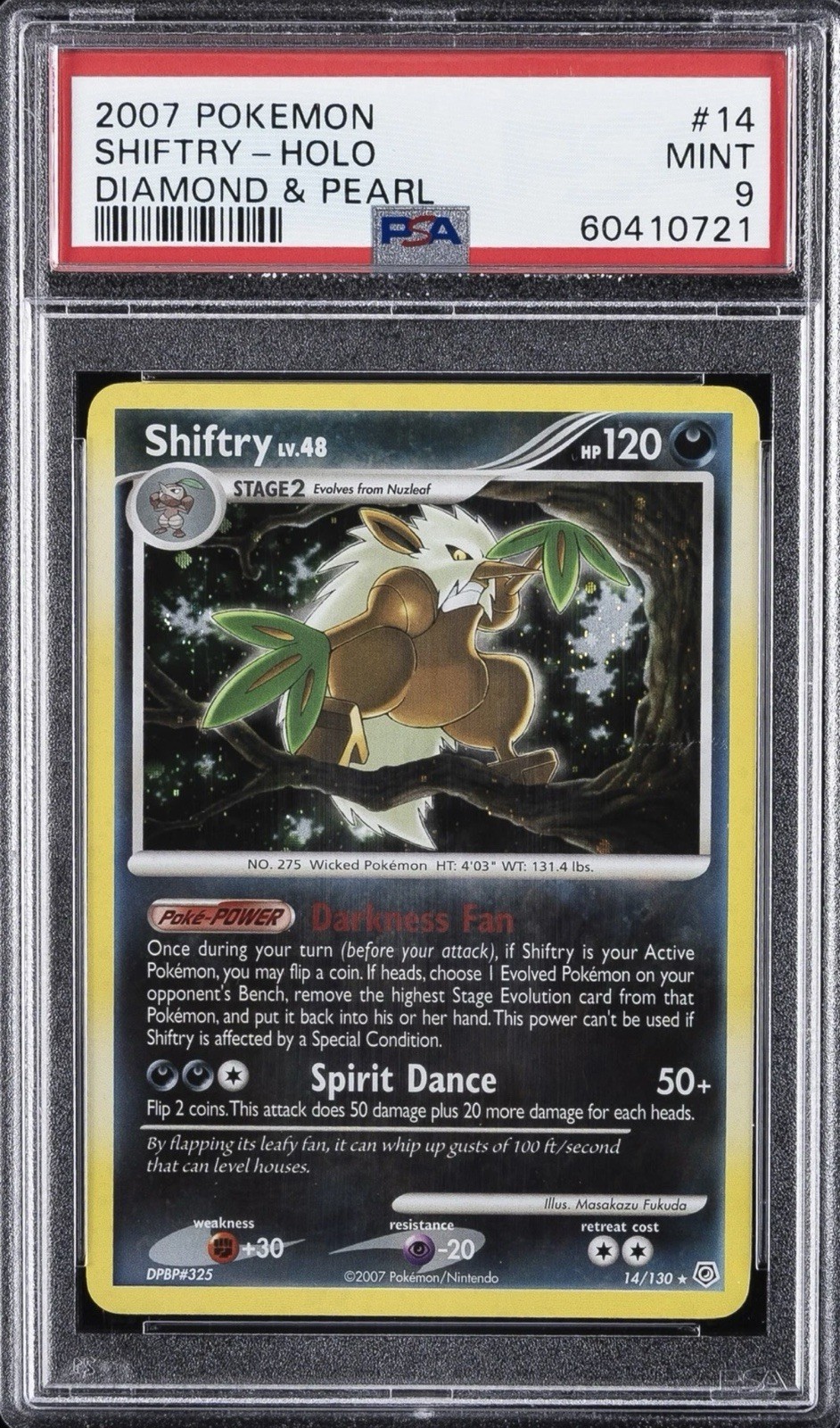 2007 Pokemon Diamond & Pearl Shiftry-Holo 14