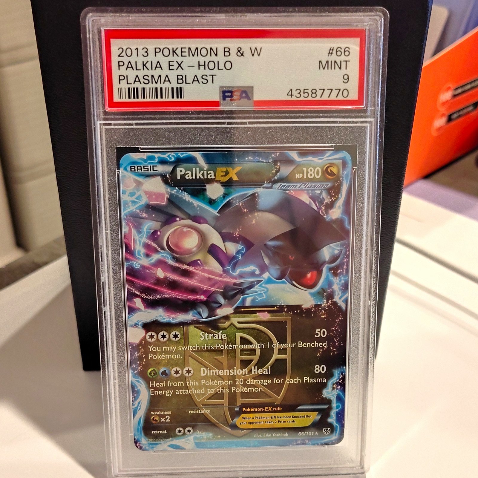 2013 Pokemon Black & White Plasma Blast Palkia EX 66