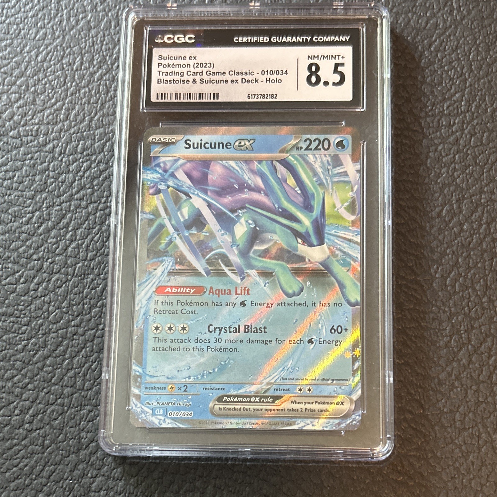 2023 Trading Card Game Classic - CLV, CLC, CLB - English Suicune ex Blastoise &amp; Suicune ex Deck - CLB Holo 010/034