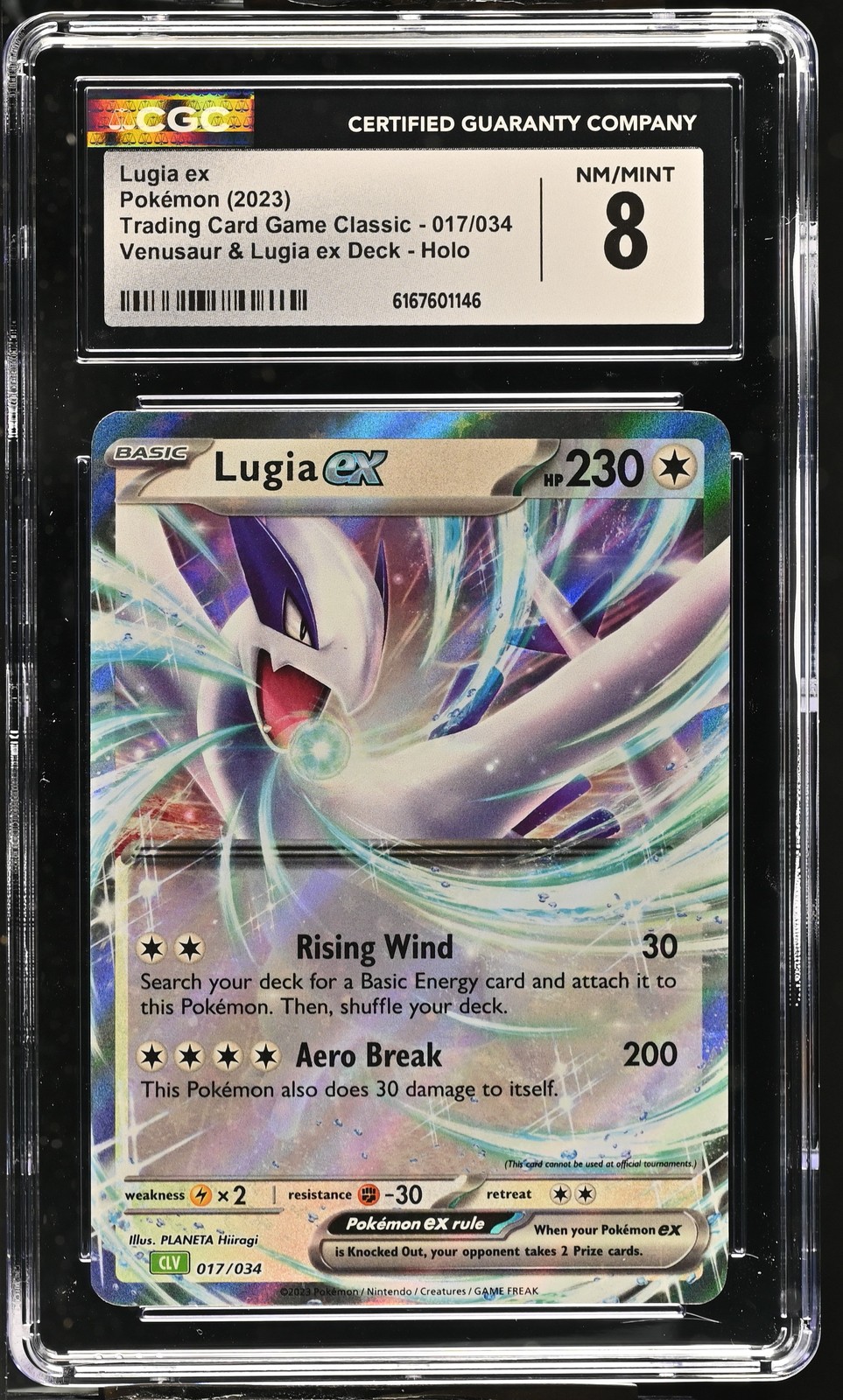 2023 Trading Card Game Classic - CLV, CLC, CLB - English Lugia ex Venusaur &amp; Lugia ex Deck - CLV Holo 017/034