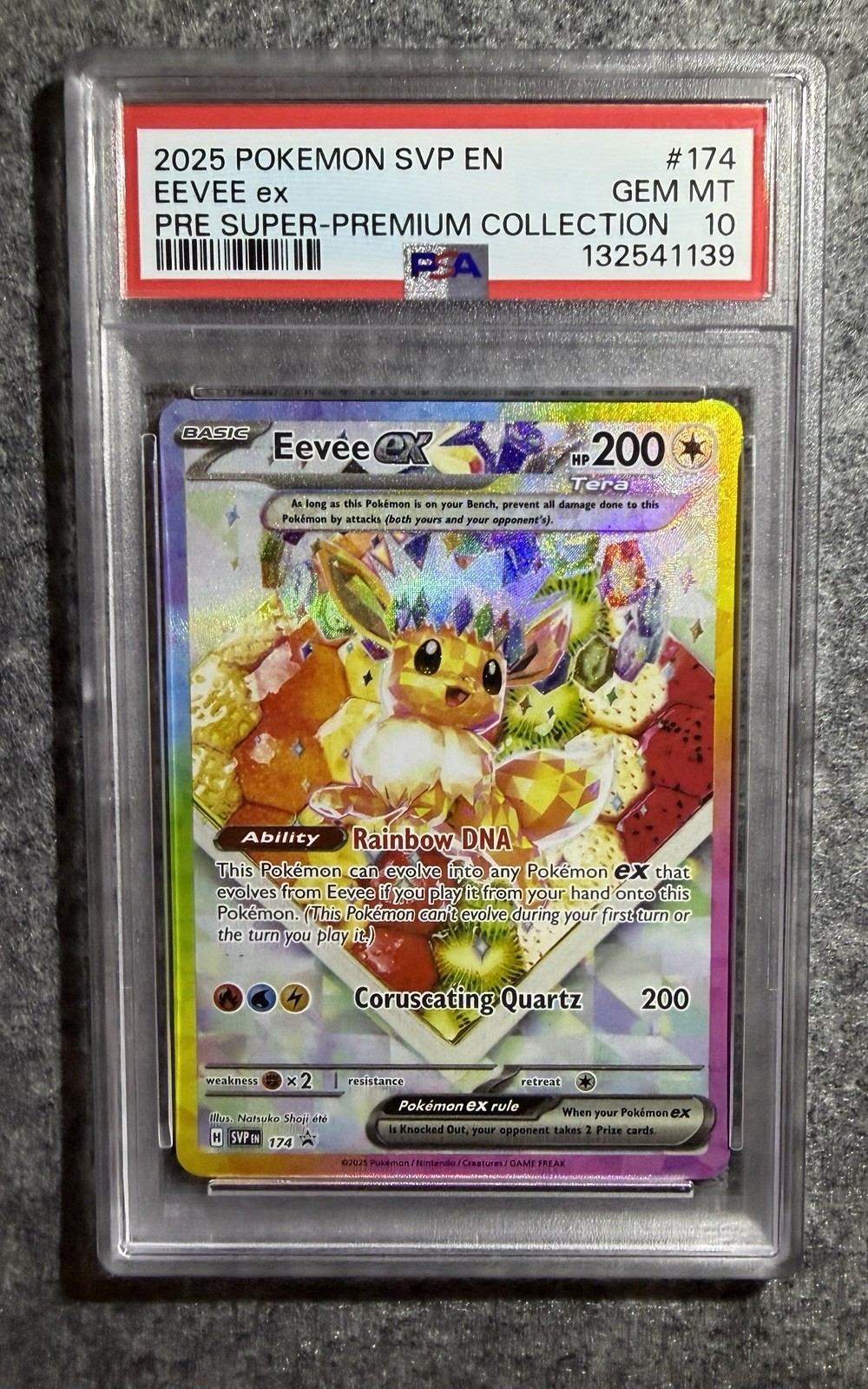 2025 Pokemon Svp EN-SV Black Star Promo Eevee EX Prismatic Evolutions Super-Premium Collection 174