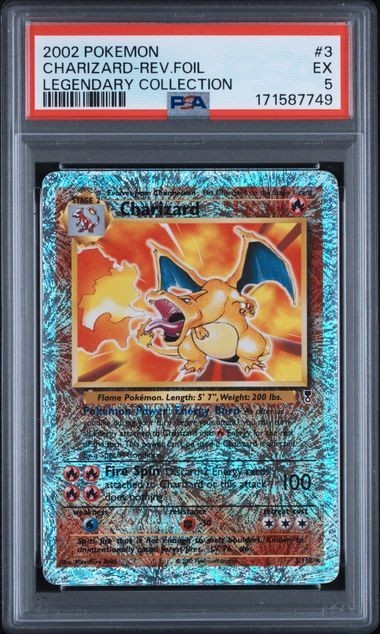 2002 Pokemon Legendary Collection Charizard-Reverse Foil 3