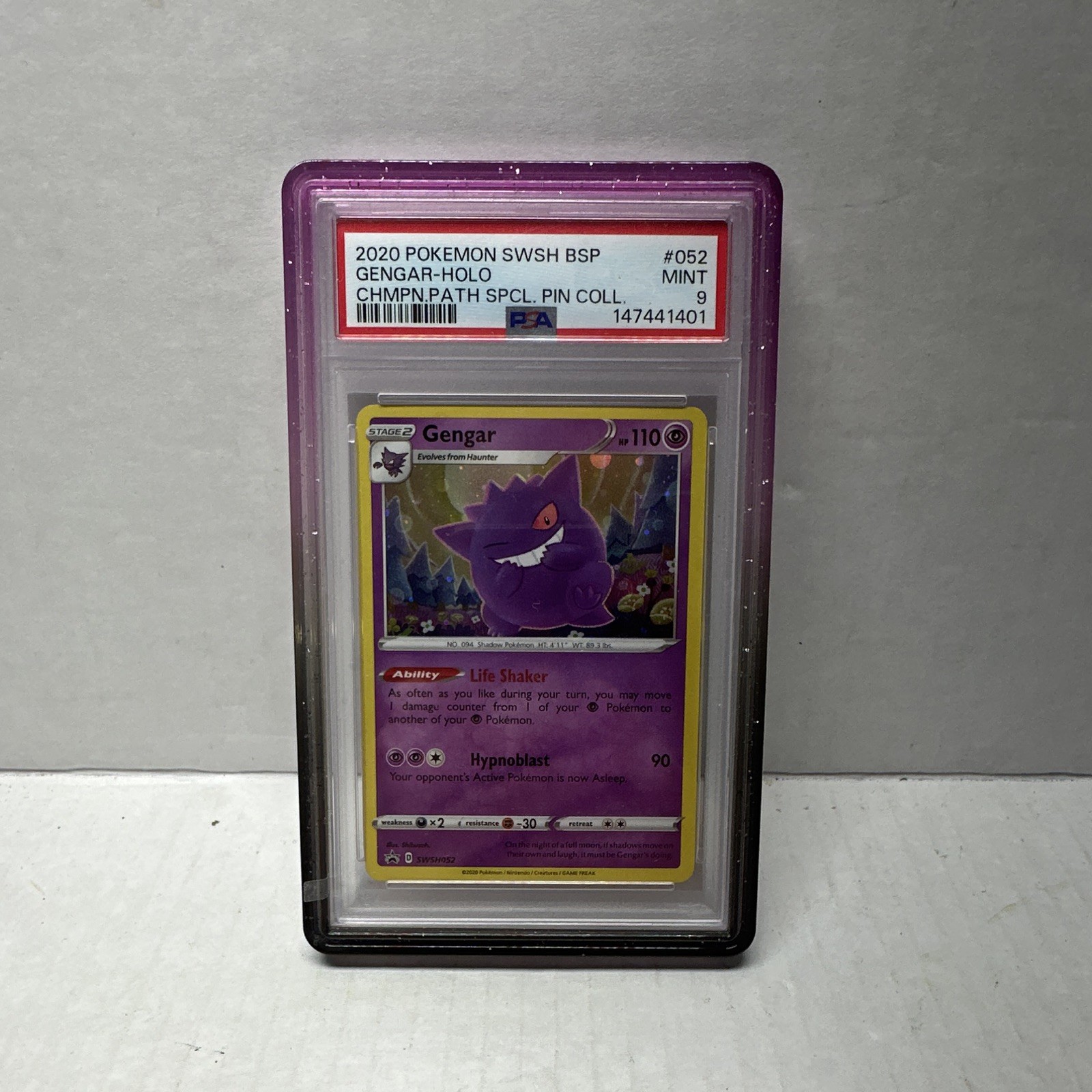 2020 Pokemon Swsh Black Star Promo Gengar-Holo Champion's Path Special Pin Collection 052