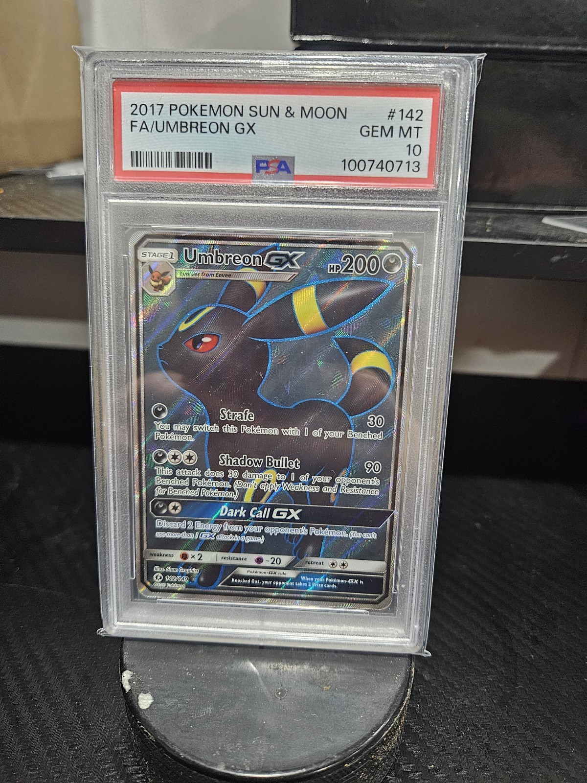 2017 Pokemon Sun & Moon Full Art/Umbreon GX 142