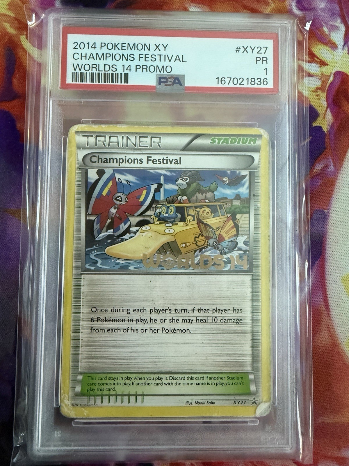 2014 Pokemon XY Black Star Promo Champions Festival Worlds 14 XY27